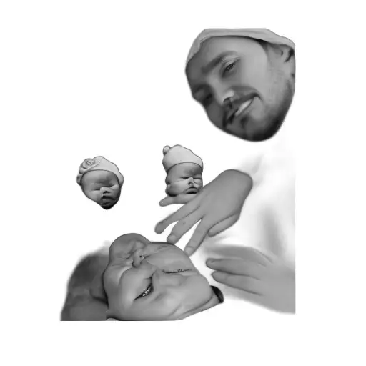 A Family With A Baby In Their Arms