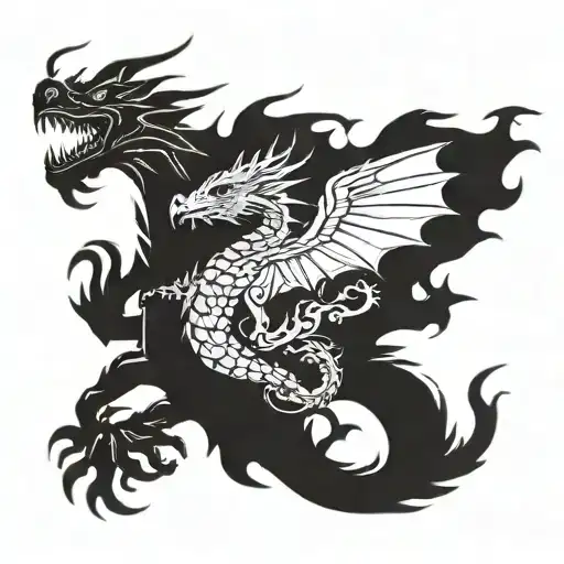 Incorporate Patterns Into A Dragon Themed Upper Back