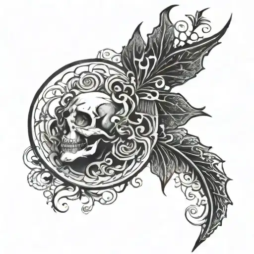 Goth Tatto On Forearm