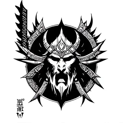 Symbol Of A Powerful Ancient Warrior