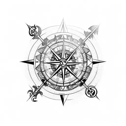 Pirate Coin With Compass