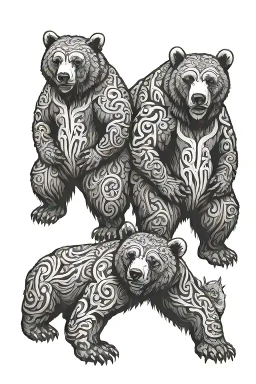 Full Body Two Headed Bear