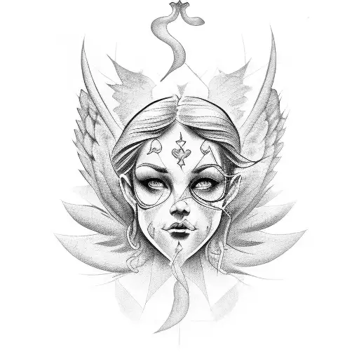 Angel Y Demonio Tocandose