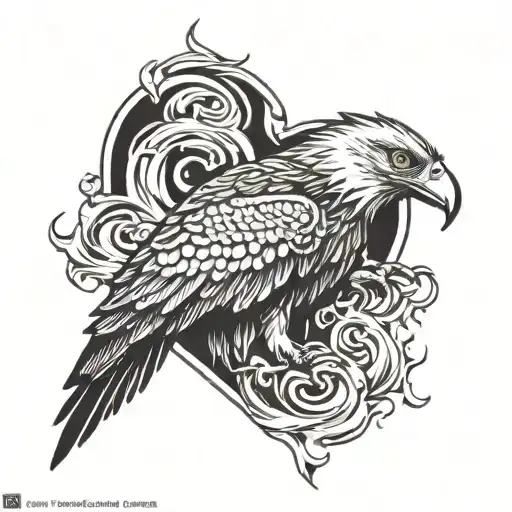Eagle With A Heart Of Fire Blends