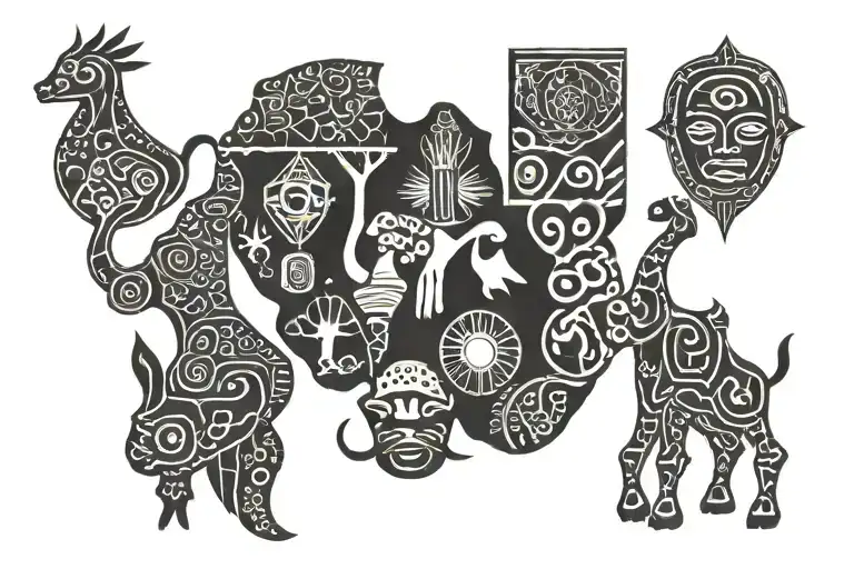 African Symbols Representing Different