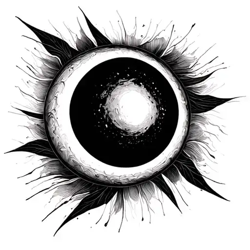 Eclipse Abstract Sketch