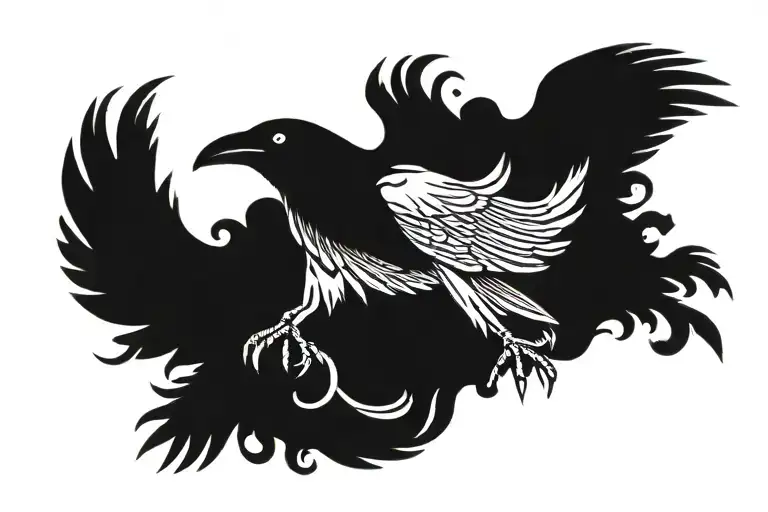 Crow An Norse Runes