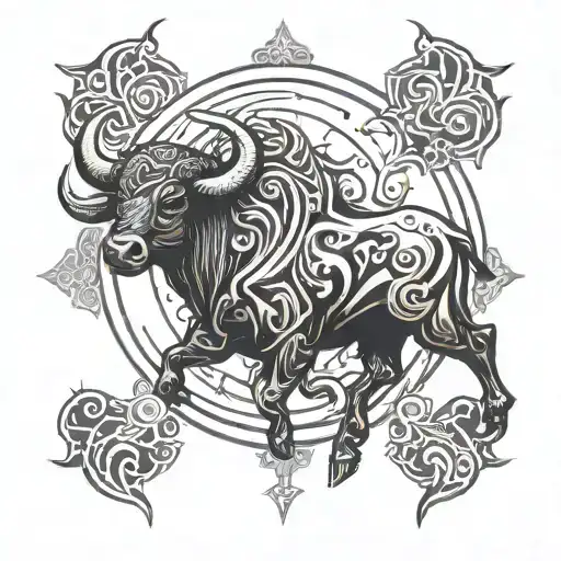 Taurus Protecting Taurus Symbol