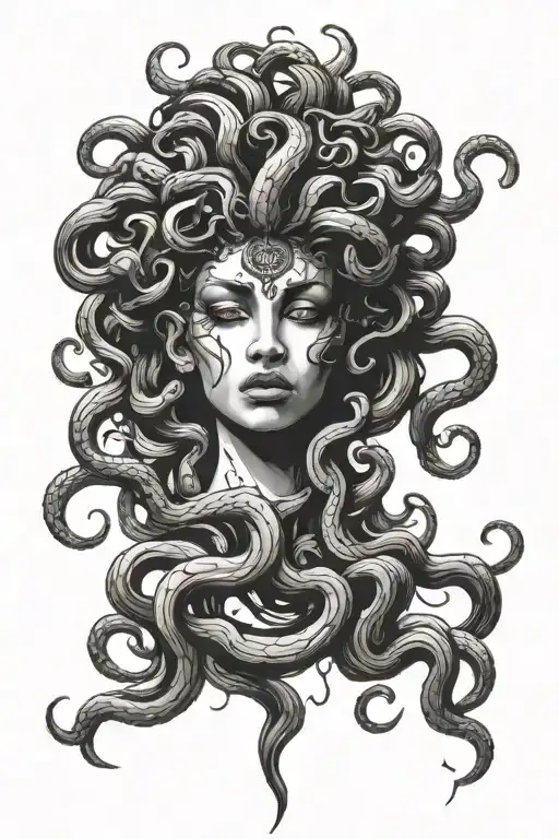Beautiful Evil Medusa