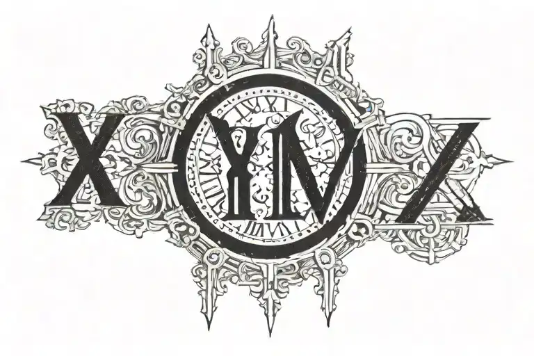 Roman Numerals Ix Xvii - Ix Xxii Mmxxiv