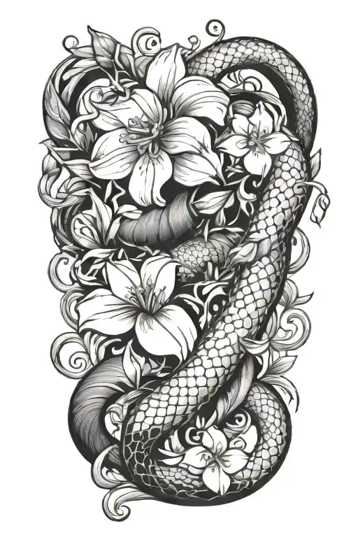 Boa With Jasmine Flowers