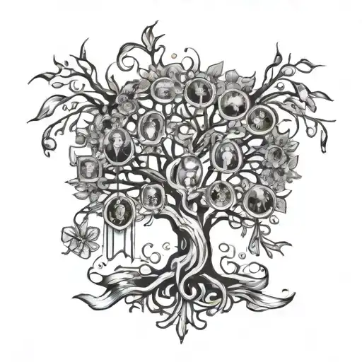 Family Tree With Ribbons