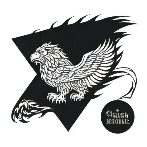 Lion Roaring With An Eagle