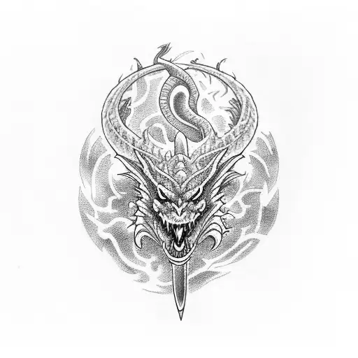 Dragon Blue Thunder Sword Moon