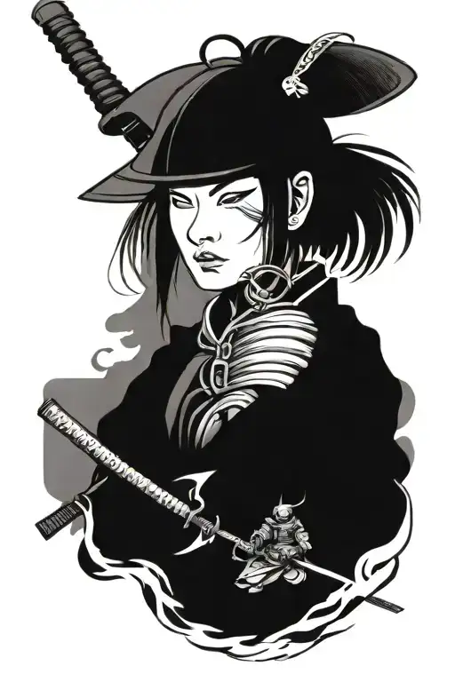 Samurai And Little Girl War