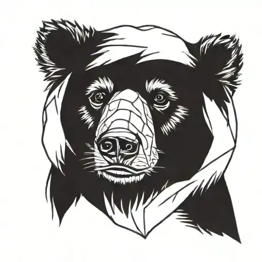 Brown Bear Face Simple