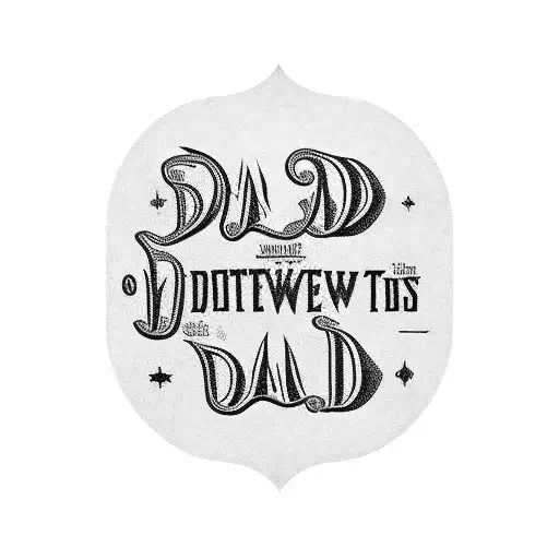 Bottle With The Words Dad And Mosters