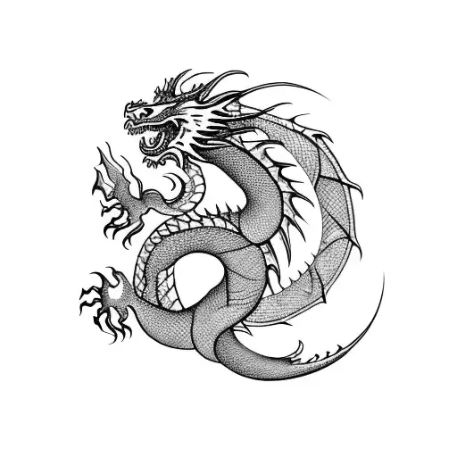 A Dragon Symbolizing The Beauty And Journey Of Life