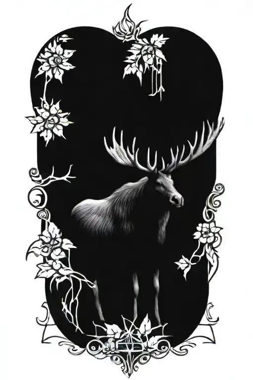 Dark And Mysterious Evil Moose God Scary