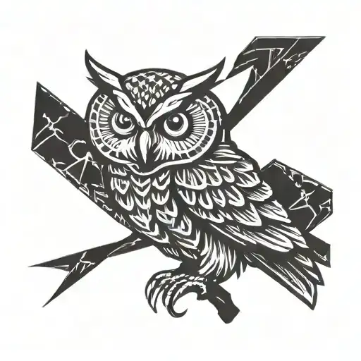 An Owl With A Raised Fist Symbolizing Resistance And Unity In The Fight Against Fascism