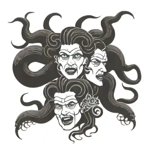 Hear No Evil See No Evil Speak No Evil Medusa Snakes