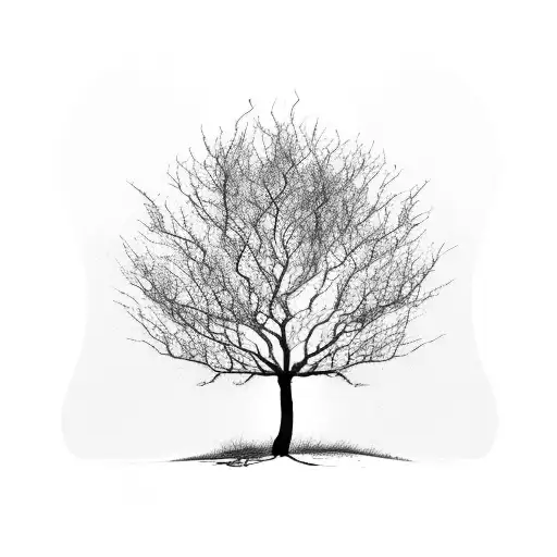 Silhouette Of Leafless Tree That Looks Like A Hand