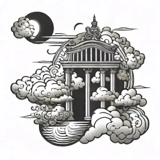 Heaven Gates And Clouds