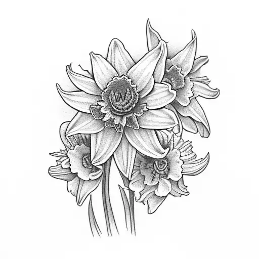 Daffodil Daisy Larkspur Chrysanthemum