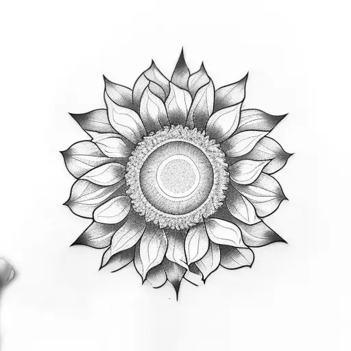 Number 14 With Sunflower