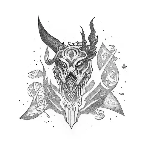 Sleeve With A Dark Style