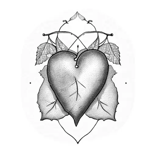 3 Heart Shaped Leaves On A Tree