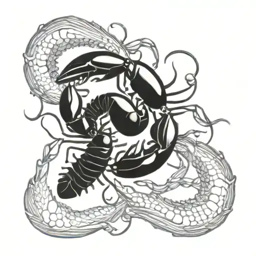Ying Yang Symbol Of Lobsters