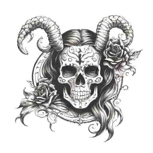 Lady Demonic Skull