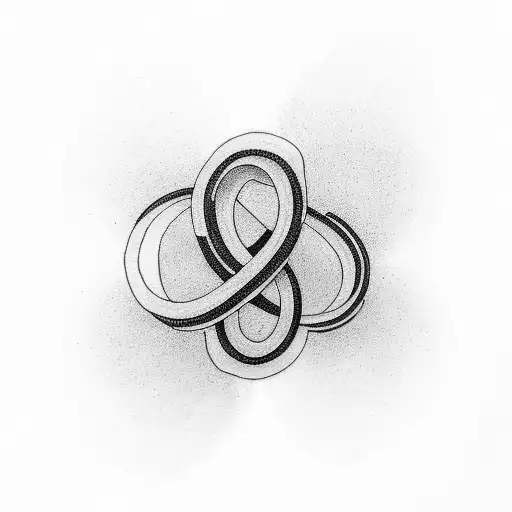 Two Nines Twisting To Create An Infinity Symbol