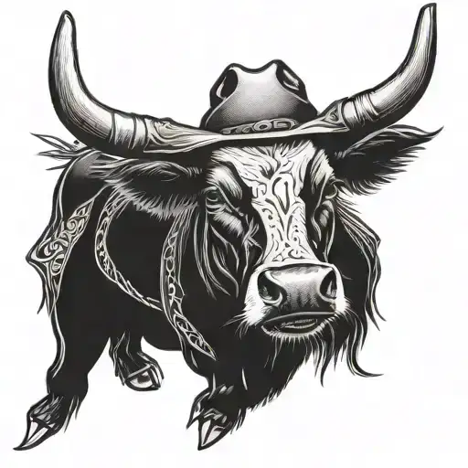 Cowboy - Bull - Country