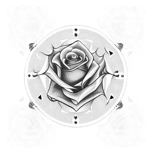 Dice Cards Money And Roses