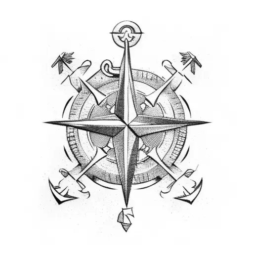 Anchor Compass Linework