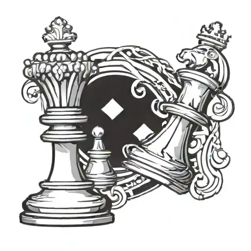 Chess Piece 1 King Piece Only