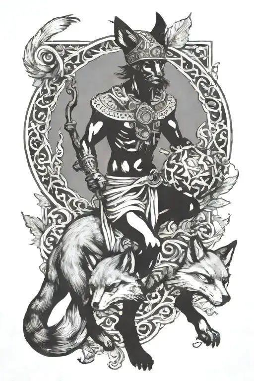 God Hermes And A Fox