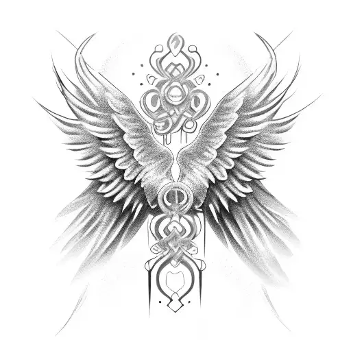 Metal Angel With Wings