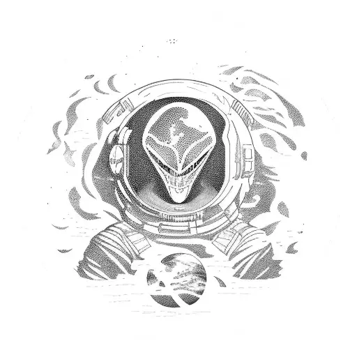 Alien Spaceport On The Moon