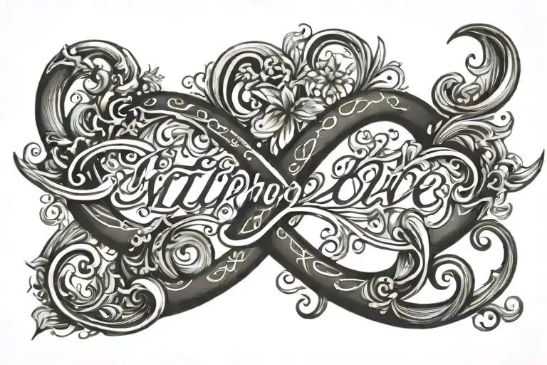 Sign Of Infinity Love Written Inside Anupriya