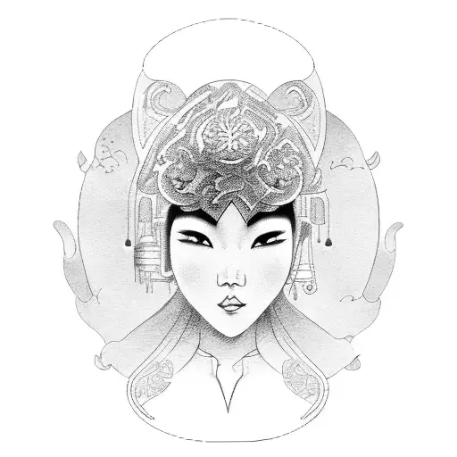 Asian Woman Taking Off Mask