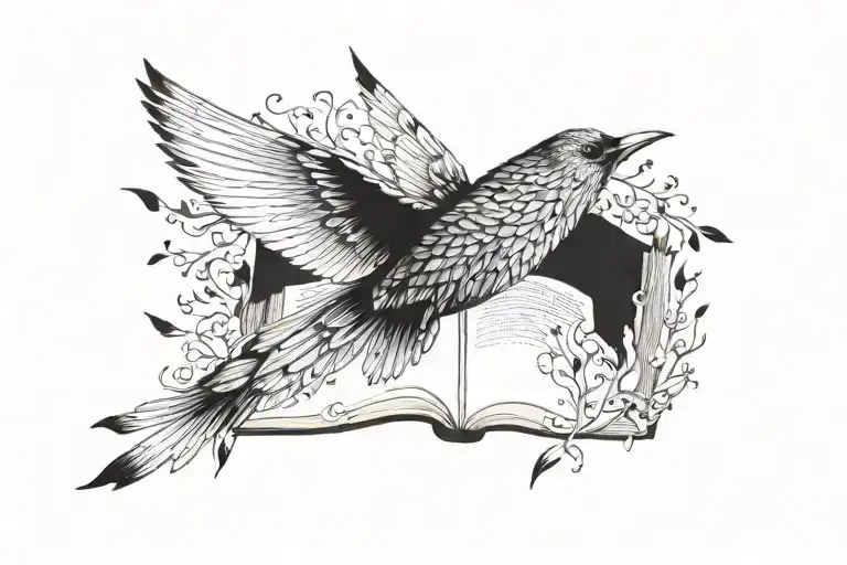 A Book That Turns Into Birds Flying