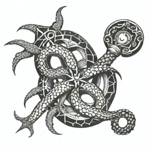 Octopus Wheel Anchor Intertwined