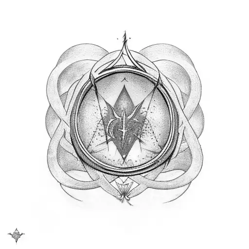 A Delicate Tattoo Of The One Ring Inscription From Lord Of The Rings