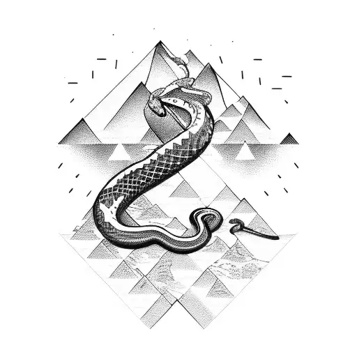 A Downhill Mountain Biker With A Snake Wrapped Around Their Arm