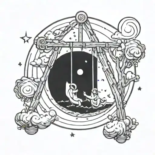 Swing Set On The Moon