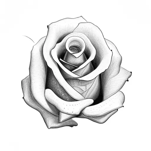 Create A Detailed Image Of A Rose With The Letters 'D' And 'S' Subtly Hidden Within It
