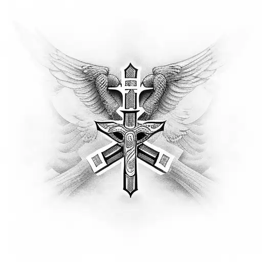 Family Police Wing Love Cross